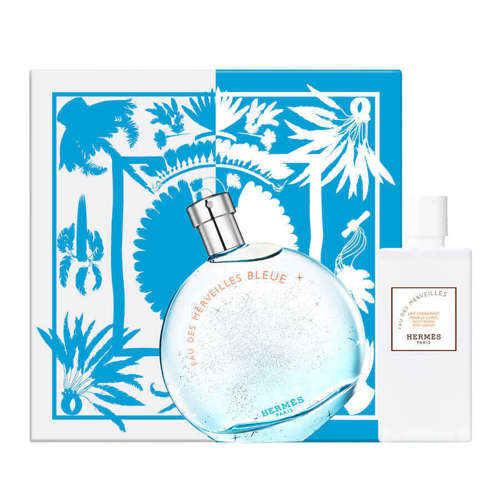 صورة Hermes  Eau Des Merveilles Bleue for Women  Eau de Parfum 100mL Gift Set